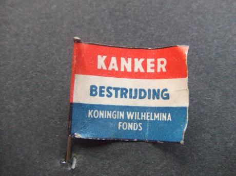 Kankerbestrijding Koningin Wilhelmina fonds collecte vlag